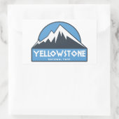 Nationaal Park Yellowstone Rechthoekige Sticker (Tas)