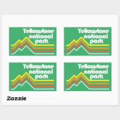 Nationaal Park Yellowstone Rechthoekige Sticker (Vel)