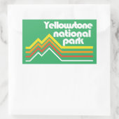 Nationaal Park Yellowstone Rechthoekige Sticker (Tas)