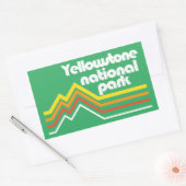 Nationaal Park Yellowstone Rechthoekige Sticker (Envelop)
