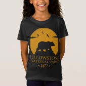 Nationaal Park Yellowstone Retro Beer USA T-shirt (Voorkant)