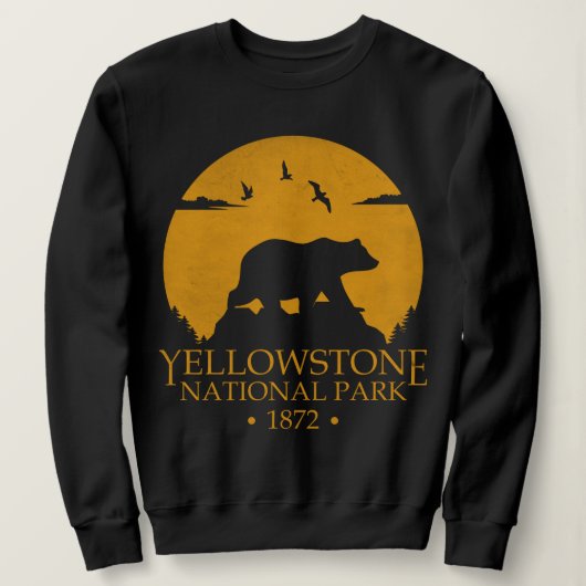Nationaal Park Yellowstone Retro Beer USA Trui (Design voorkant)