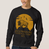 Nationaal park Yellowstone  Retro Bison Trui (Voorkant)