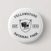 Nationaal park Yellowstone Ronde Button 5,7 Cm (Voorkant)