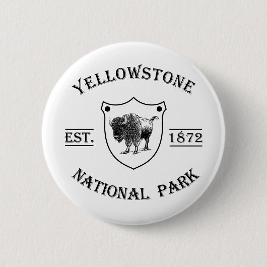 Nationaal park Yellowstone Ronde Button 5,7 Cm (Voorkant)