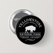 nationaal park yellowstone ronde button 5,7 cm (Voorkant /achterkant)