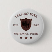 Nationaal park Yellowstone Ronde Button 5,7 Cm (Voorkant)