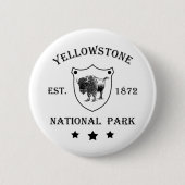 Nationaal park Yellowstone Ronde Button 5,7 Cm (Voorkant)
