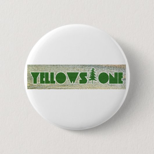Nationaal Park Yellowstone Ronde Button 5,7 Cm (Voorkant)