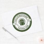 Nationaal Park Yellowstone Ronde Sticker (Envelop)
