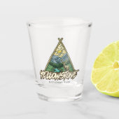 Nationaal Park Yellowstone Shot Glas (Voorkant)
