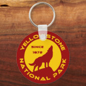 Nationaal Park Yellowstone Sleutelhanger (Voorkant)