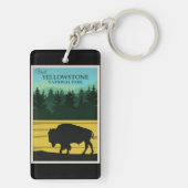 Nationaal Park Yellowstone Sleutelhanger (achterkant)
