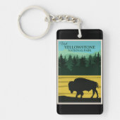 Nationaal Park Yellowstone Sleutelhanger (Voorkant)