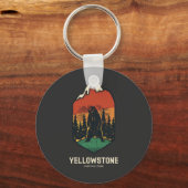 Nationaal Park Yellowstone Sleutelhanger (Voorkant)
