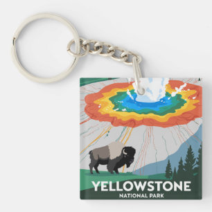Nationaal park Yellowstone Sleutelhanger