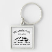 Nationaal park Yellowstone Sleutelhanger (Voorkant)