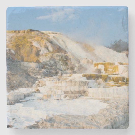 Nationaal Park Yellowstone Stenen Onderzetter (Voorkant)