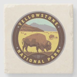 Nationaal Park Yellowstone Stenen Onderzetter