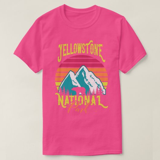 Nationaal Park Yellowstone T-shirt (Design voorkant)