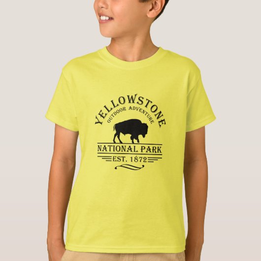 Nationaal park Yellowstone T-shirt (Voorkant)