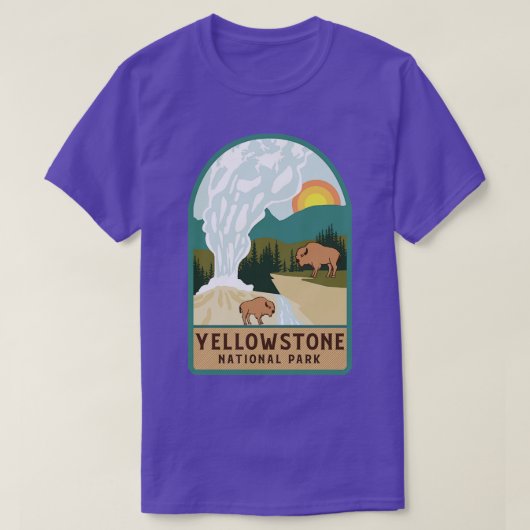 Nationaal Park Yellowstone T-shirt (Design voorkant)