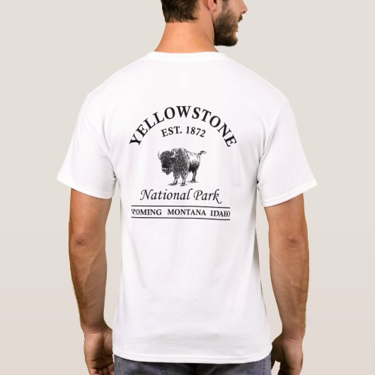 Nationaal park Yellowstone T-shirt (Achterkant)