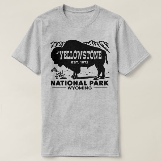 Nationaal Park Yellowstone T-shirt (Design voorkant)