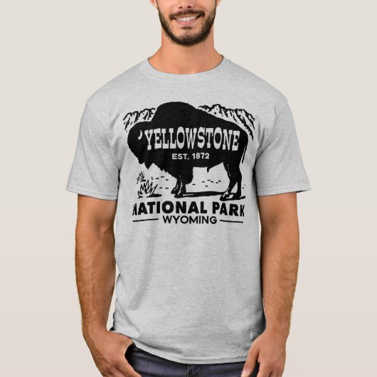 Nationaal Park Yellowstone T-shirt (Voorkant)