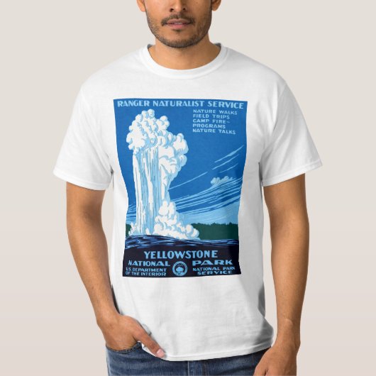 Nationaal Park Yellowstone T-shirt (Voorkant)