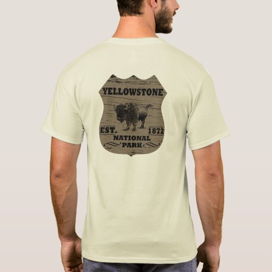 Nationaal park Yellowstone T-shirt (Achterkant)