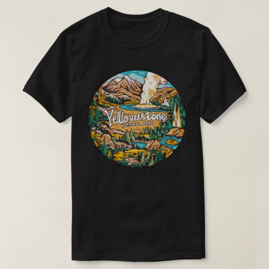 Nationaal Park Yellowstone T-shirt (Design voorkant)