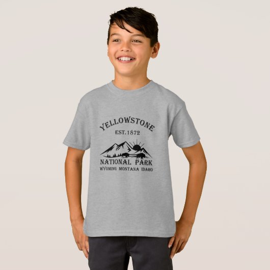 Nationaal park Yellowstone T-shirt (Voorkant volledig)