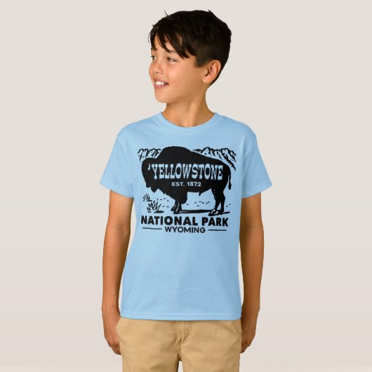Nationaal Park Yellowstone T-shirt (Voorkant volledig)