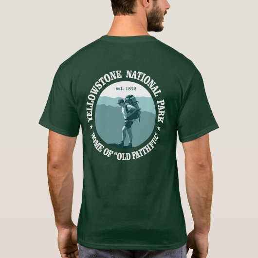 Nationaal Park Yellowstone T-shirt (Achterkant)