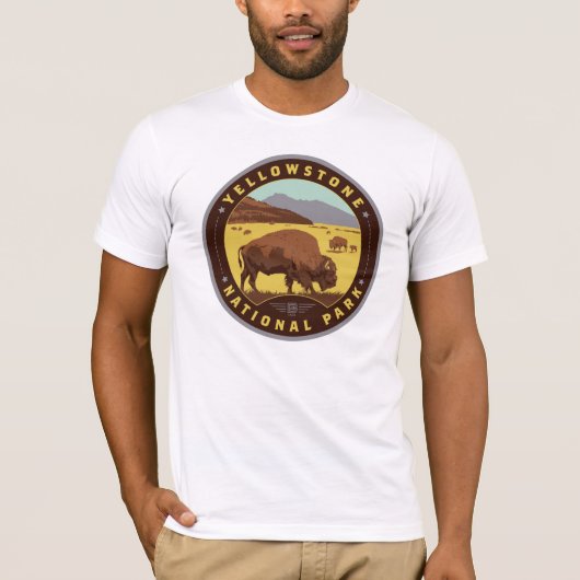 Nationaal Park Yellowstone T-shirt (Voorkant)