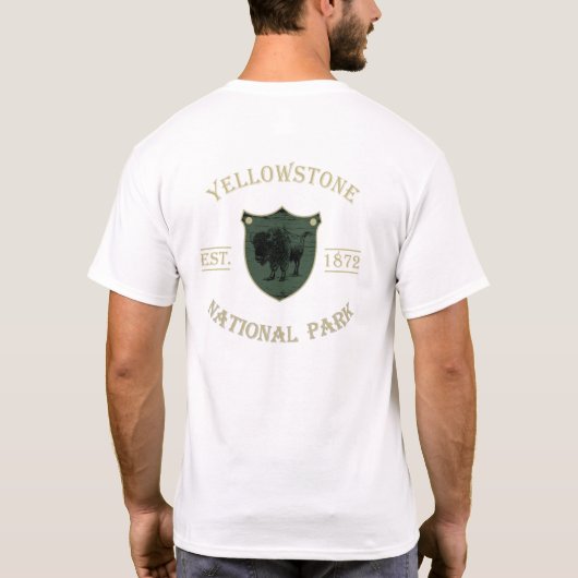 Nationaal park Yellowstone T-shirt (Achterkant)