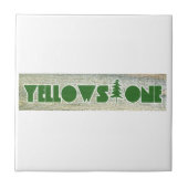 Nationaal Park Yellowstone Tegeltje (Voorkant)