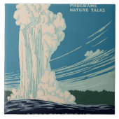 Nationaal Park Yellowstone Tegeltje (Voorkant)