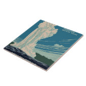 Nationaal Park Yellowstone Tegeltje (Zijkant)