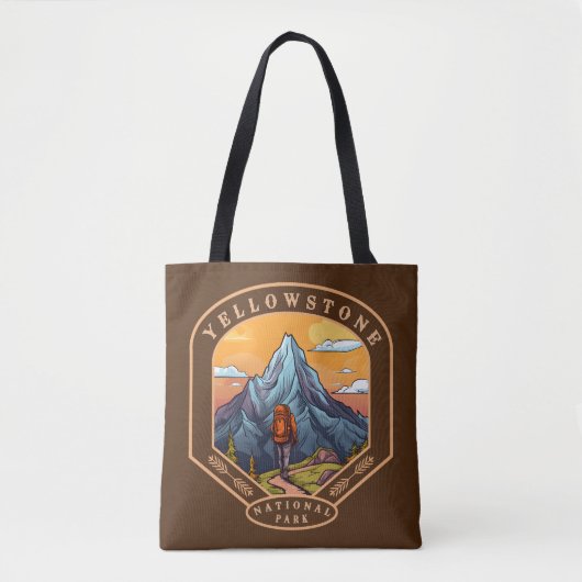 Nationaal Park Yellowstone Tote Bag (Voorkant)