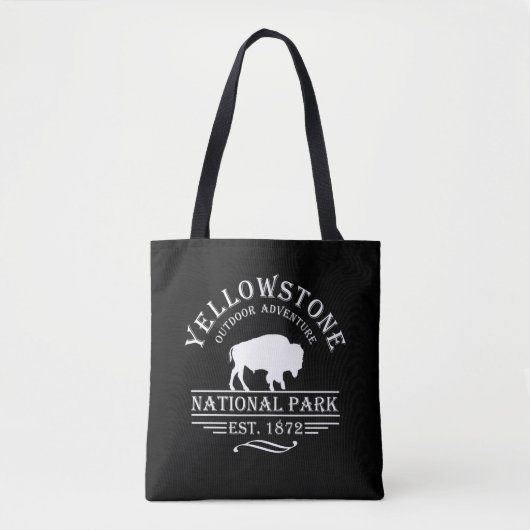 Nationaal park Yellowstone Tote Bag (Voorkant)