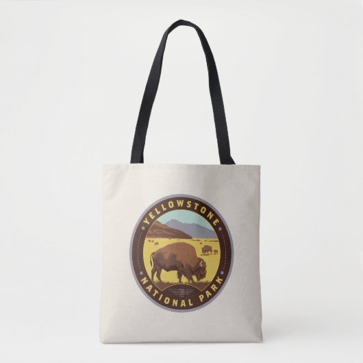 Nationaal Park Yellowstone Tote Bag (Voorkant)