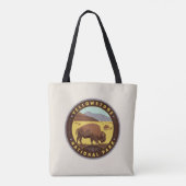 Nationaal Park Yellowstone Tote Bag (Achterkant)