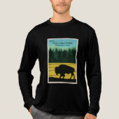 Nationaal Park Yellowstone Tri-Blend Shirt (Voorkant volledig)