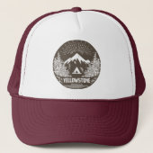 Nationaal Park Yellowstone Trucker Pet (Voorkant)