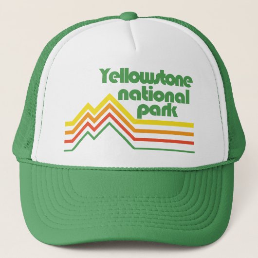 Nationaal Park Yellowstone Trucker Pet (Voorkant)