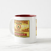 Nationaal Park Yellowstone Tweekleurige Koffiemok (Voorkant links)