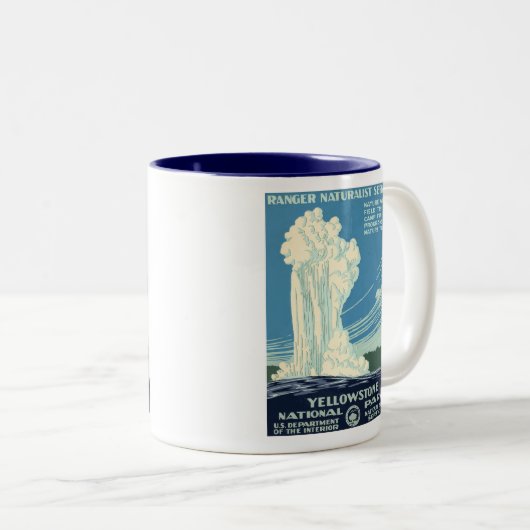 Nationaal Park Yellowstone Tweekleurige Koffiemok (Voorkant rechts)