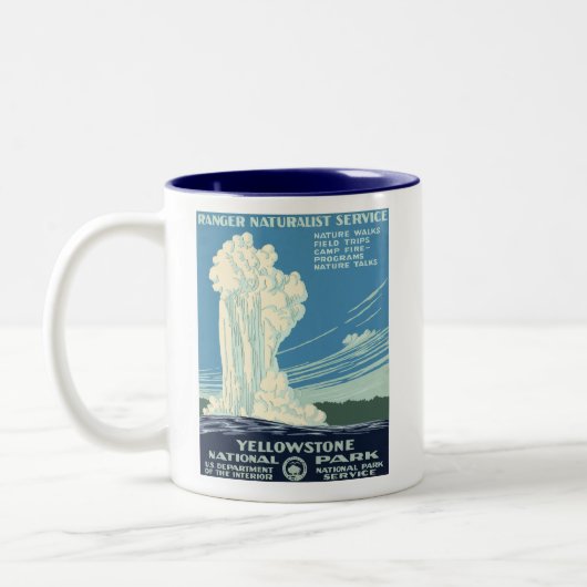 Nationaal Park Yellowstone Tweekleurige Koffiemok (Links)